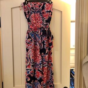 Strapless wide legged Lilly romper